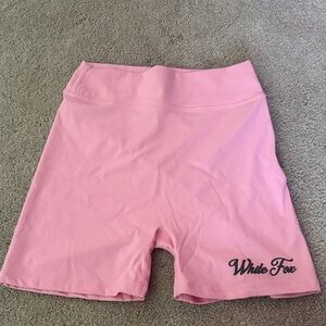 White Fox High-Waist Bike Shorts XS